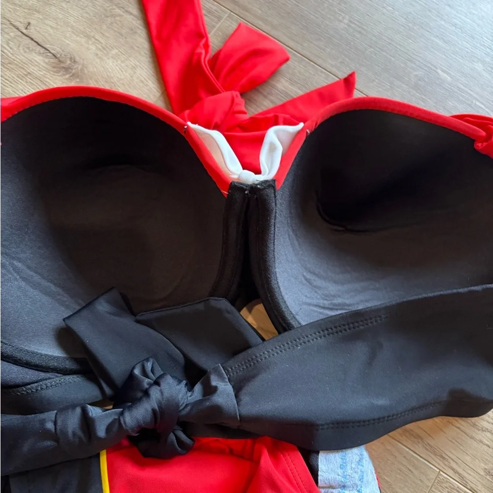 NWT Disney Mickey Mouse Halter Swim Bikini 2PC Plus Size 2X - Picture 14 of 14